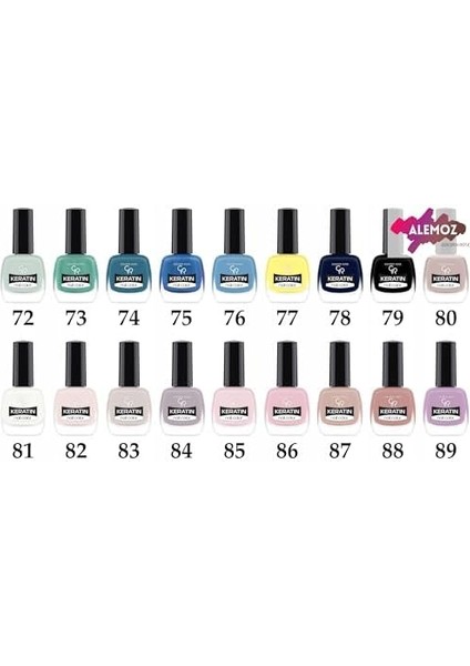 Golden Rose Keratin Nail Color Glitter NO:411 - Oje