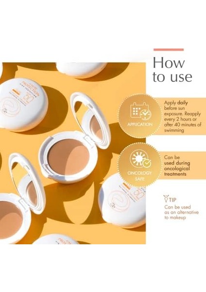 Avene Compact Spf 50 Kum Renkli Kompakt Krem Fondöten