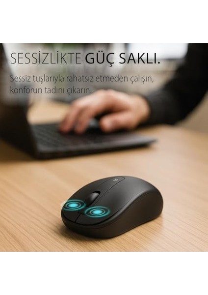 Inca IWM-311ST Sılent Wireless Mouse Siyah,komple Rubber Soft Yüzey,sessiz Tuş,ergonomik Dizayn, Konforlu Dokunuş HISSI,1600DPI, USB Alıcı, 10M Çekim,uzun Pil Ömrü, Enerji Tasarrufu Uyku Modu fiyatları