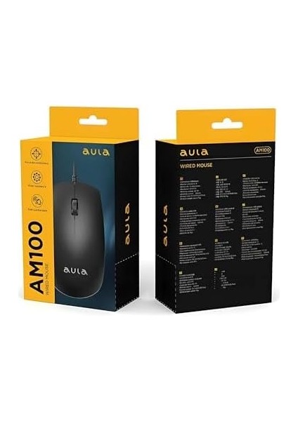 Aula AM100 1200 Dpı USB Kablolu Optik Mouse modelleri