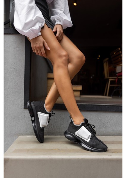 Lucas Kadin Siyah Trıko Sneaker