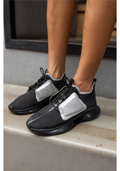 Lucas Kadin Siyah Trıko Sneaker