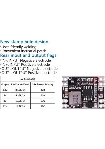 MP1584EN 3,3V 3A Ultra Küçük Boyutlu Dc-Dc Adım Aşağı Besleme Modülü fiyatları