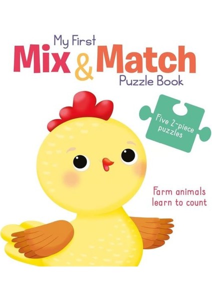 My First Mix & Match Puzzle Book: Farm Animals Learn To Count