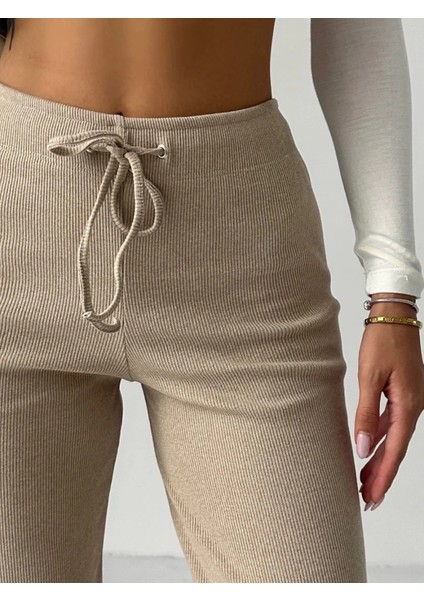 Fit Comfort Bej Salaş Pantolon A6011