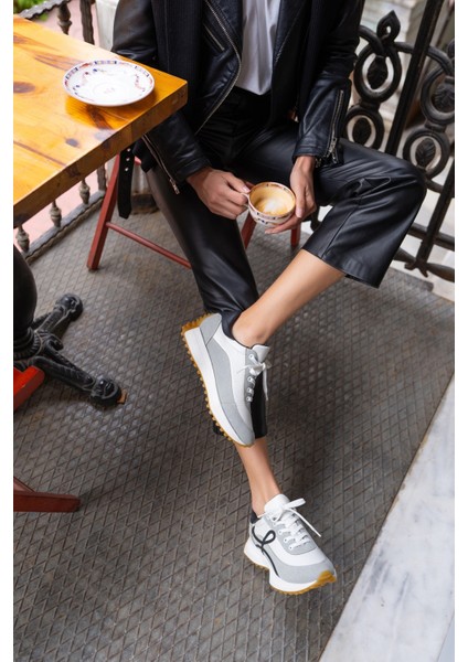 Jaine Kadın Beyaz Siyah Sneakers Ayakkai indirimleri