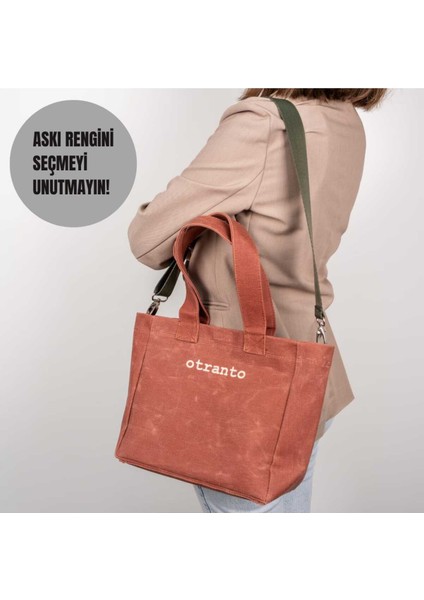 Nova Mumlu Kanvas Çanta - Kiremit modelleri