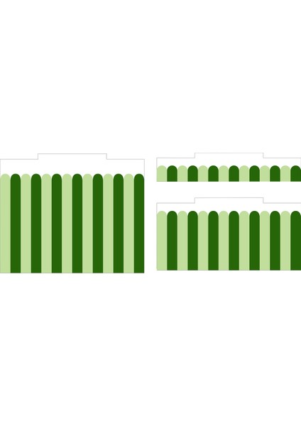 Trofast Yeşil Dalgalı Sticker - Çocuk Odası Oyuncak Düzenleme Etiketi - Dayanıklı Folyo fiyatları