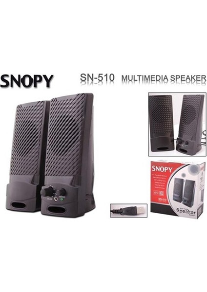 Snopy SN-510 2.0 Siyah USB Speaker