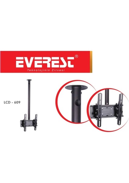 Everest LCD-609 10"-32" Tv Tavan Askı Aparatı