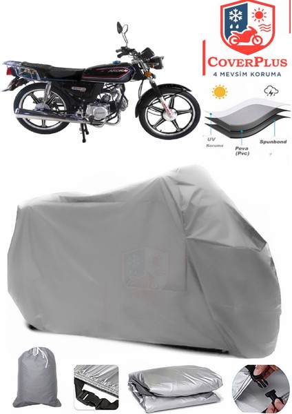 Arora Ar 50 Special Motor Brandası Gri Motorsiket Brandası Motor Örtüsü Çadır Su Geçirmez Motosiklet Kılıfı Motor Brandası