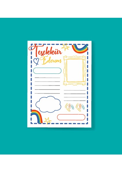 Teşekkür Kartı-Boş-Tebrik Kartı- 2 Li - Not Kartı -Hediye Kartı- Tek Yüzlü Teşekkür Kartı-Öğretmen ve Öğrenci fiyatları