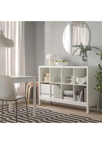 Kallax Açık Raf Ünitesi Parlak Cila Beyaz 147 x 94 cm fırsatları