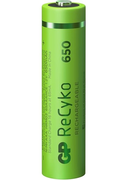 Gp Aaa 650 Mah Şarjlı Ince Kalem Pil 4'lü Paket GP65AAAHCEM-2GBR4 fiyatları