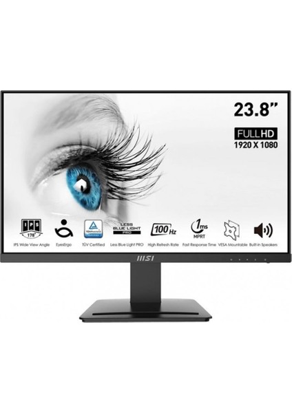 Msi 23.8" Pro MP243X 1920X1080 1ms 100Hz IPS Anti-Glare Full Hd Monitör