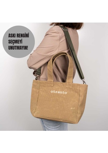 Nova Mumlu Kanvas Çanta - Çöl Kumu