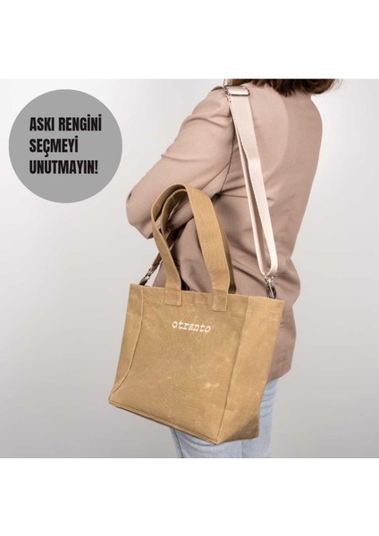 Nova Mumlu Kanvas Çanta - Çöl Kumu fırsatları