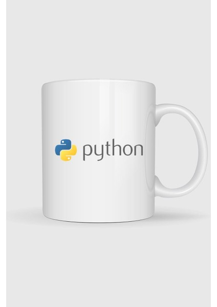 Python Programming Language Tasarımlı Kupa Bardak