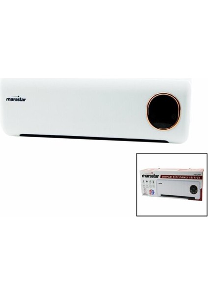 Marsstar MS-210 (MS-400) 2000 W Uzaktan Kumandalı Duvar Tipi Fanlı Isıtıcı