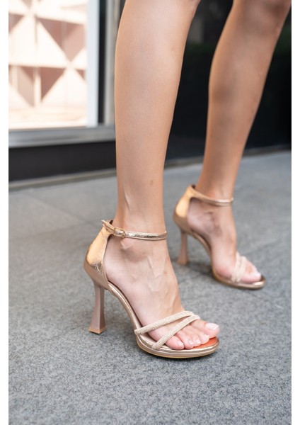 Kasia Kadin Rose Taş Detay Topuklu Abiye Ayakkabi indirimleri
