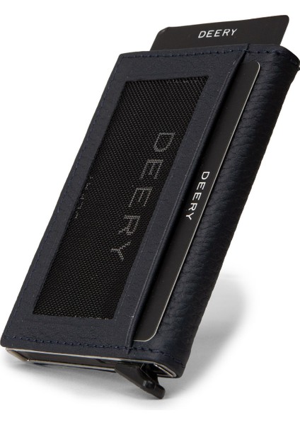 Hakiki Deri Lacivert Mekanizmalı Yatay Erkek Cüzdanı - 00611ZLCVZ01 modelleri