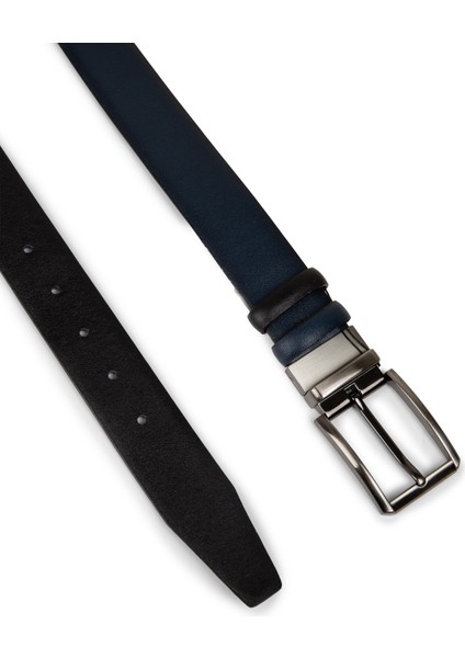Hakiki Deri Lacivert - Siyah Çift Taraflı Erkek Kemer - TB003MLCVW01 fiyatları