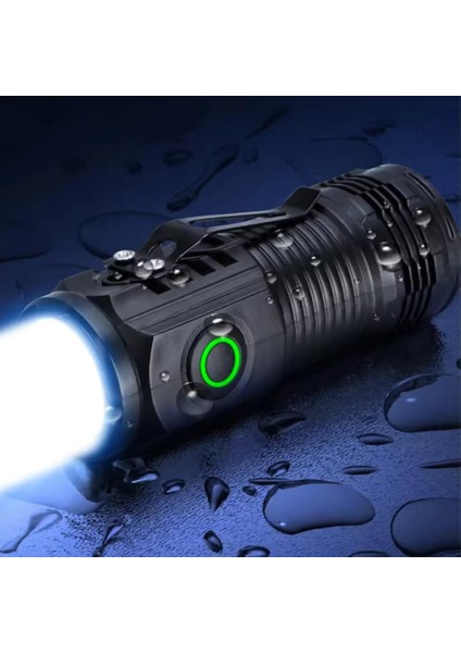 LED USB Şarjlı-Ultra Güçlü Parlak Mini Boy El [enerji Sınıfı A++]ortam Lambası Deprem,,jandarma,zabıta,bekçi (Yüksek Parlaklık)