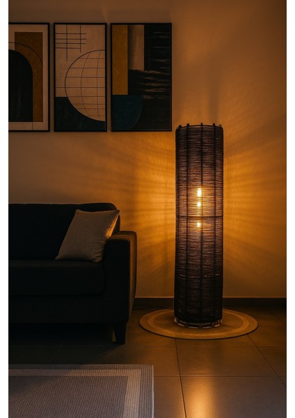 Doğal El Yapımı Lambader Bohem,ahşap,modern,rustik