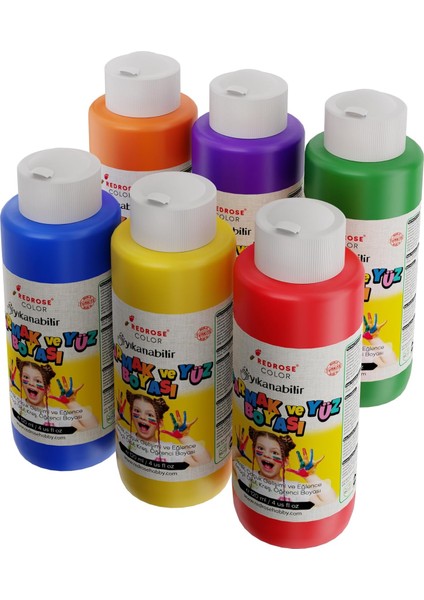 Rose Ara Renkler Parmak 6'lı Set 6X120 ml