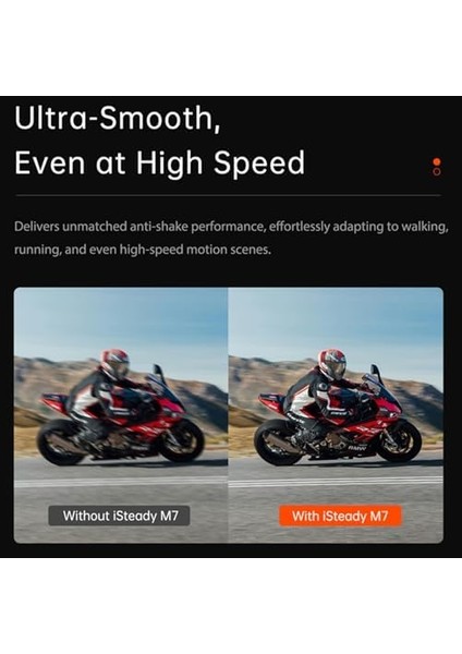 Hohem Isteady M7 Gimbal Sabitleyici, Akıllı Telefon Için, 3 Eksenli Telefon Gimbal, ve Için Gimbal Sabitleyici, Dolgu Işıklı Aı Izleme Sensörü, 1,4 Inç Çıkarılabilir Dokunmatik Ekran fiyatları