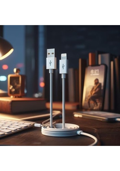 2 Metrelik Lightning Şarj Kablosu, Hızlı Şarj Data Özellikli USB To Lightning Şarj Kablosu, Lightning Girişli Cihazlarla Uyumlu Şarj Kablosu fiyatları