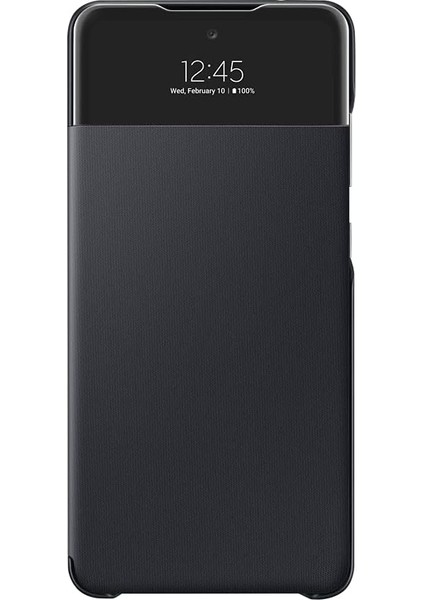 Galaxy A72 Smart S-View Cüzdan Kılıf - Siyah