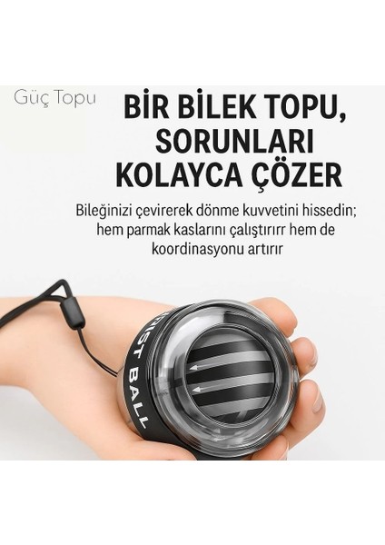 Powerball Bilek Egzersiz Topu - Powerball Güç Topu