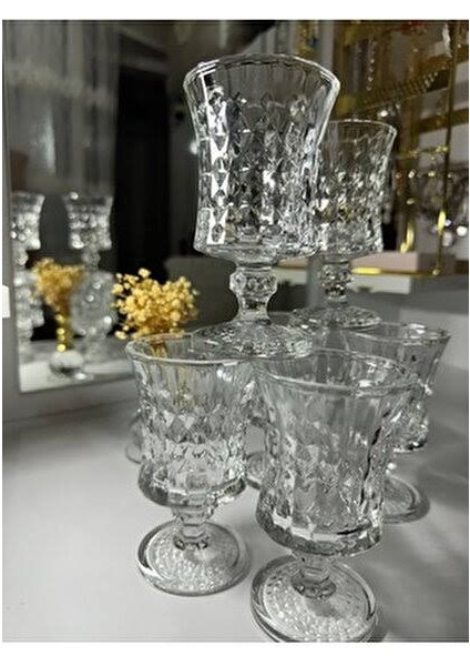 Kahve Yanı Bardağı Kahve Yanı Su Bardağı Meşrubat Bardağı Bardak 6'lı Bardak