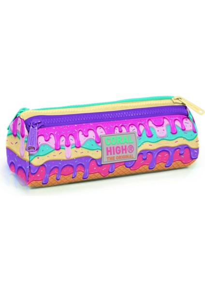 Pembe Dondurma Üç Bölmeli Çantası - Kız Çocuk