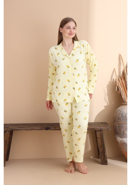 Pamuklu Uzun Kollu Pijama Takımı indirimleri