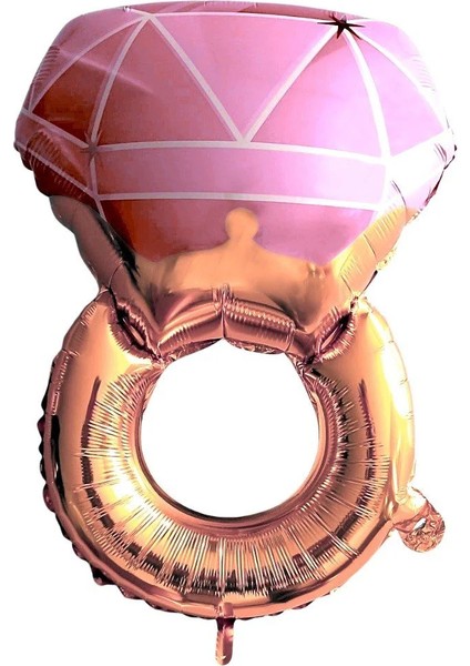 tek taş yüzük folyo balon