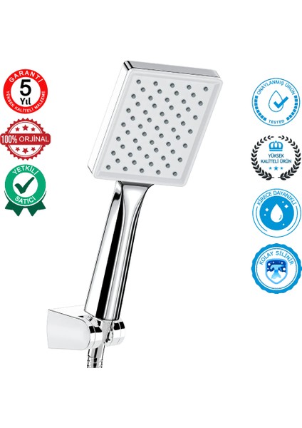 | Valtemo Krom Beyaz El Duşu + Hortum + Mafsal 3’lü Duş Seti modelleri
