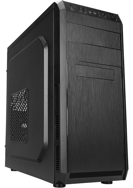 Everest 318B 300W Peak Siyah Metal Panel Atx Mid-T Pc Kasası