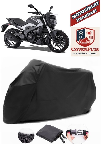 Bajaj Dominar 250 D Motor Brandası Siyah Motorsiket Brandası Motor Örtüsü Çadır Su Geçirmez Motosiklet Kılıfı Motor Brandası