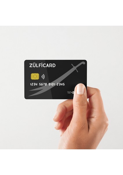 Zülfikar Kart Kaplama Sticker Kart Etiketi (Yüksek Kaliteli Baskı)