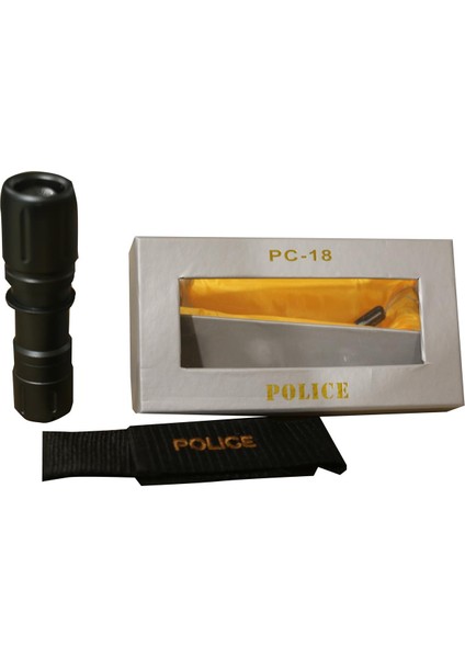 Polıce Pc-18 Pilli El Feneri (Cree LED + Zoom) ( 3 Tane Ince Kalem Pille Çalışır)