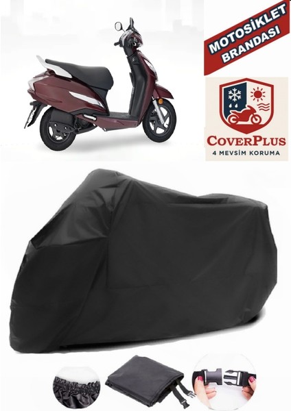 Honda Activa 125 Motor Brandası Siyah Motorsiket Brandası Motor Örtüsü Çadır Su Geçirmez Motosiklet Kılıfı Motor Brandası