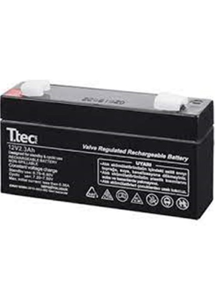 Ttec 12V 2.3AH Bakımsız Kuru Akü Yatay