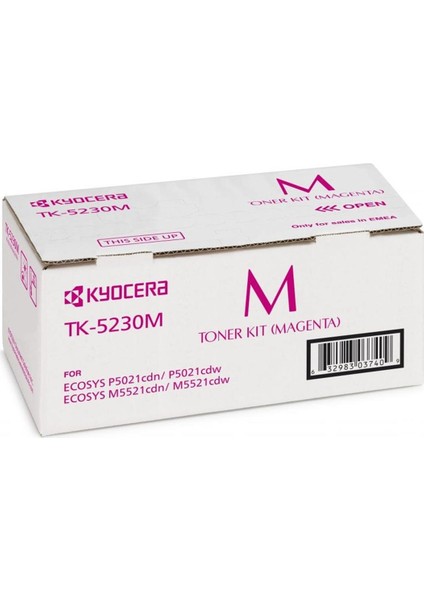 Kyocera TK-5230M Magenta Kırmızı Orjinal Fotokopi Toneri Ecosys M5521CDN-5521CDW P5021CDN-5021CDW 2.