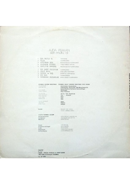 Ajda Pekkan – Sen Mutlu Ol Lp fiyatları