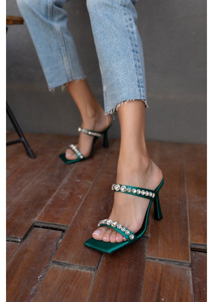 Branko Kadin Yeşil Taş Detay Topuklu Ayakkabi indirimleri