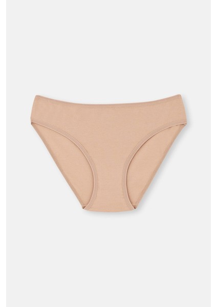 Kadın Pamuklu Renkli 5'li Paket Slip Külot 5113KC fırsatları