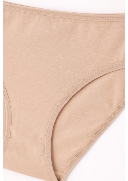 Kadın Pamuklu Renkli 5'li Paket Slip Külot 5113KC