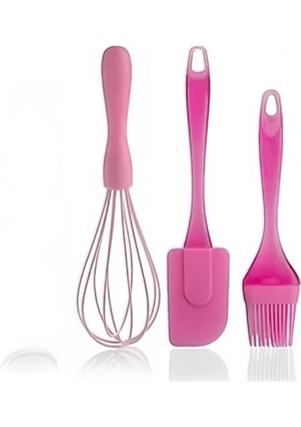 Silikon Hamur Açma Matı 40X50 cm + 3’lü Mutfak Seti (Çırpıcı, Spatula, Yağ Fırçası) fiyatları